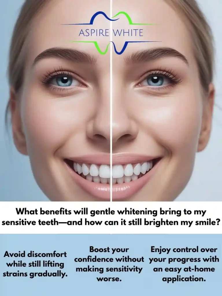 What benefits will gentle whitening bring to my sensitive teeth—and how can it still brighten my smile West Bromwich